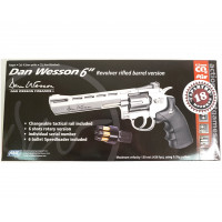 Пневматический револьвер ASG Dan Wesson 6" Silver (пулевой) Пневматический револьвер ASG Dan Wesson 6" Silver (пулевой)